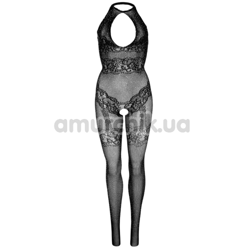 Комбинезон Leg Avenue Lace and Net Bodystocking, черный