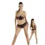 Комплект Erolin Hot Nights Cool & Sexy черный: корсет + трусики-стринги (модель ERL500011) - Фото №1