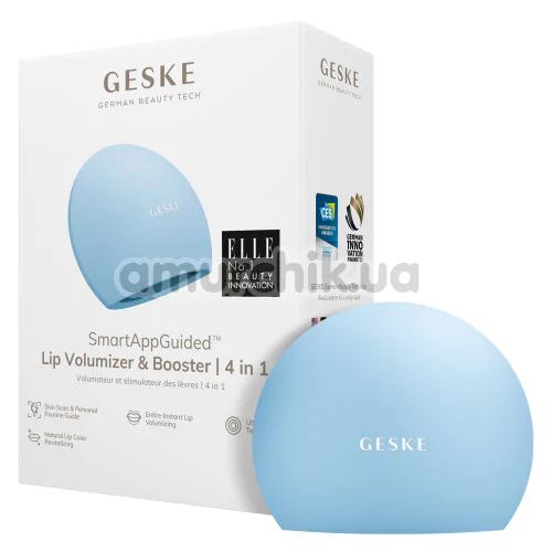 Устройство для увеличения объема губ Geske Lip Volumizer & Booster Big 4 in 1, голубое