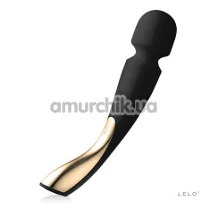Універсальний масажер Lelo Smart Wand 2 Medium Black (Лело Смарт Ванд 2), середній чорний - Фото №1