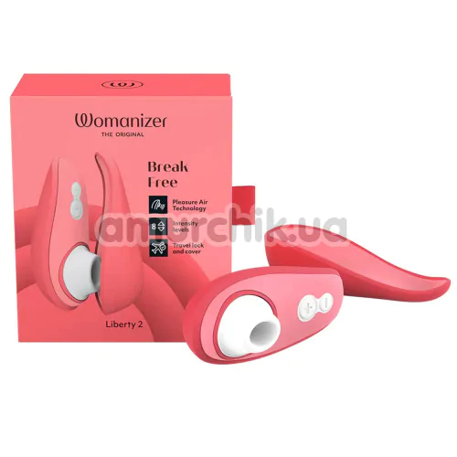 Симулятор орального секса для женщин Womanizer Liberty 2, розовый