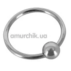 Эрекционное кольцо Sextreme Steel Glans Ring With Ball, 2.8 см - Фото №1