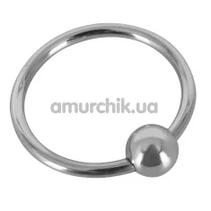 Эрекционное кольцо Sextreme Steel Glans Ring With Ball, 2.8 см - Фото №1