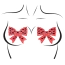 Украшения для сосков Leg Avenue Gift Me Rhinestone Bow Body Jewel Pasties, красные - Фото №1
