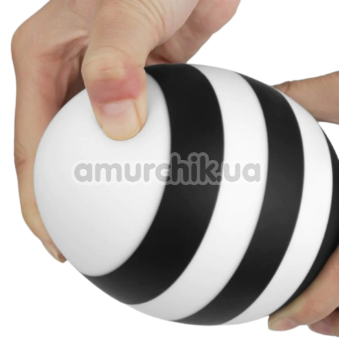 Анальна пробка Love Toy X-Missioner Butt Plug 5.5, чорно-біла