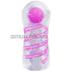 Мастурбатор Pretty Love Transparent Spiral Masturbator, розовый - Фото №1