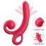 Вібратор Sweet Play Tongue-Flipping Vibrator А4, червоний - Фото №7
