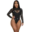 Боди Star Night Sparkle Party Rhinestone Bodysuit, черное - Фото №1