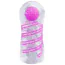 Мастурбатор Pretty Love Transparent Spiral Masturbator, розовый - Фото №1