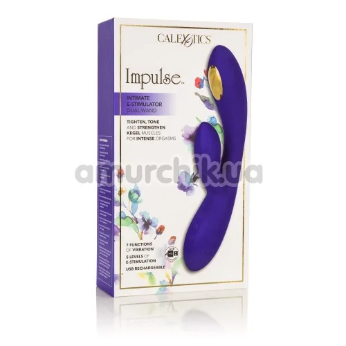 Вібратор з електростимуляцією Impulse Intimate E - Stimulator Dual Wand, фіолетовий
