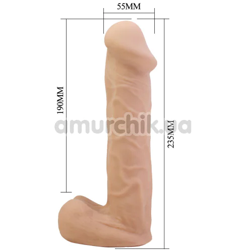 Страпон Pretty Love Harness Briefs Kaspar 9.25 Dildo, телесный