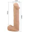 Страпон Pretty Love Harness Briefs Kaspar 9.25 Dildo, телесный - Фото №12