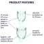 Набір з 2 менструальних чаш Satisfyer Feel Confident, зелений - Фото №7