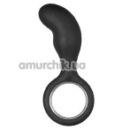 Стимулятор простати для чоловіків Invader Prostate Plug 3inch, чорний - Фото №1