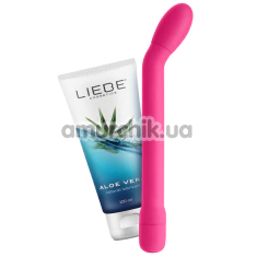 Набір S Pleasures: вібратор S Pleasures Lithea + лубрикант Liebe Cosmetics Aloe Vera - Фото №1