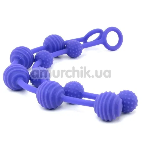 Набор анальных цепочек Posh Silicone “O” Beads, фиолетовый