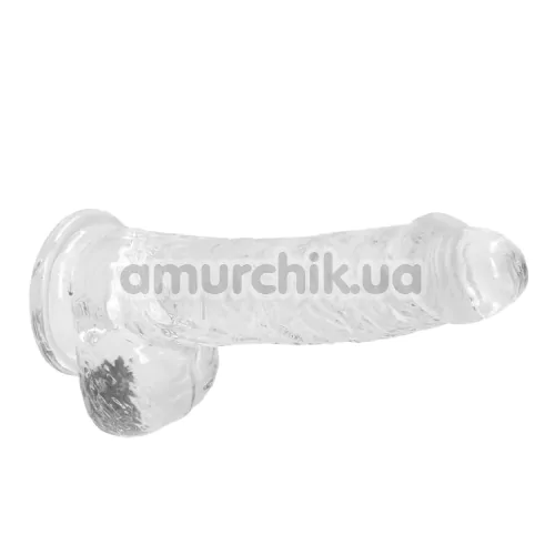 Фаллоимитатор Realrock Crystal Clear Dildo Realistic 6, прозрачный
