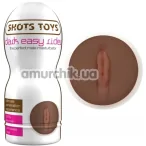 Мастурбатор Shots Toys Dark Easy Rider Vagina, коричневий - Фото №1
