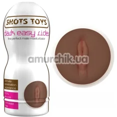 Мастурбатор Shots Toys Dark Easy Rider Vagina, коричневый - Фото №1