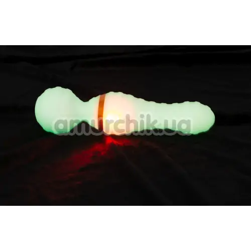 Універсальний вібромасажер Glow In The Dark Wand, світиться у темряві