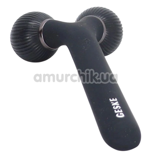 Ультразвуковий масажер для обличчя Geske Sonic Facial Roller 4 in 1, чорний
