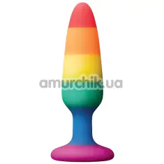 Анальна пробка Colours Pleasure Small Plug Pride Edition, мультикольорова - Фото №1