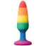Анальна пробка Colours Pleasure Small Plug Pride Edition, мультикольорова - Фото №1