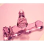 Фаллоимитатор Glaze Glass Rosebud Beaded Dildo 8, розовый - Фото №11