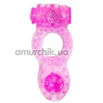 Виброкольцо для члена Hision Pair Ring, розовое - Фото №1