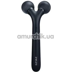 Ультразвуковий масажер для обличчя Geske Sonic Facial Roller 4 in 1, чорний - Фото №1