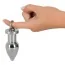 Анальна пробка Anal Plug Deluxe Aluminium, срібна - Фото №7
