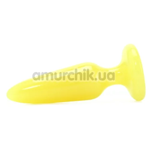 Анальная пробка Firefly Pleasure Plug Small, желтая