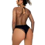 Боди Star Night Lace & Fishnet Rhinestone Bodysuit, черное - Фото №5
