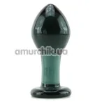 Анальна пробка Crystal Premium Glass Large, чорна - Фото №1