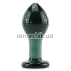 Анальна пробка Crystal Premium Glass Large, чорна - Фото №1