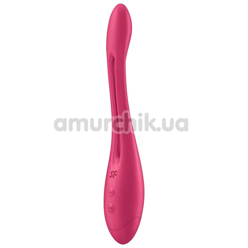 Вібратор Satisfyer Elastic Game, Battery Powered, бордовий
