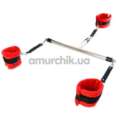 Бондажний набір для рук Art of Sex Bondage Set Neck And Arms Torture, червоно-чорний - Фото №1