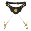 Нашийник із затискачами для сосків Upko Mystic Bond Collection Collar With Pulling Nipple Clamps, чорний - Фото №1