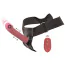 Страпон с вибрацией и толчками Your Strap-On Collection Set Harness RC Thrusting Vibrator, розовый - Фото №4