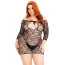 Платье Leg Avenue Modern Love Heart Net Dress, черное - Фото №8