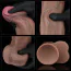 Фаллоимитатор Dual-Layered Silicone Nature Cock LV411064, коричневый - Фото №5