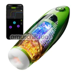 Мастурбатор з вібрацією та підігрівом Kisstoy Bananasome Rocket X7, зелений - Фото №1