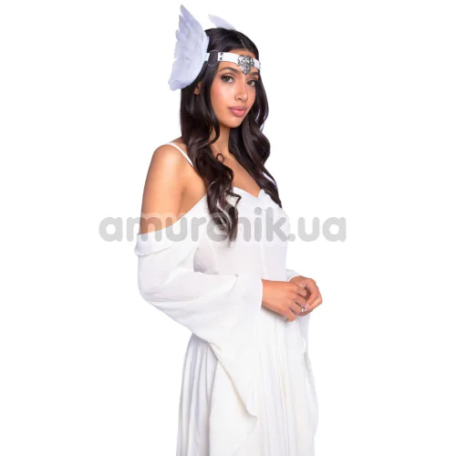 Повязка на голову с крыльями Leg Avenue Feather Headband, белая