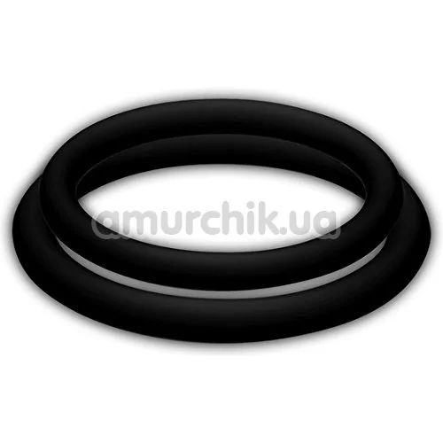 Набор из 2 эрекционных колец PotenzDuo Medium, черный