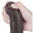 Фаллоимитатор Sliding-Skin Dual Layer Dong 8 без мошонки, коричневый - Фото №13