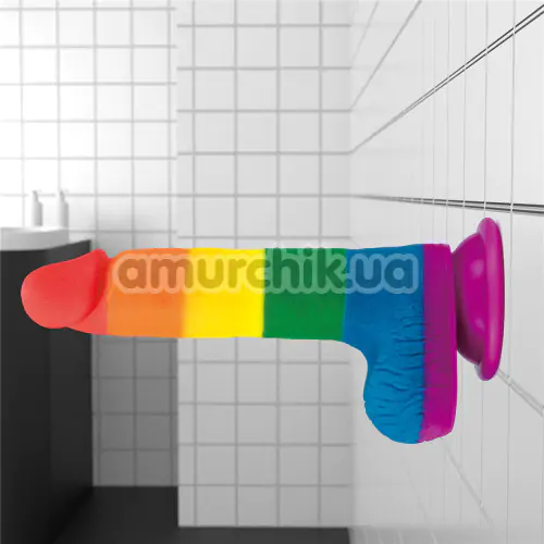 Фалоімітатор LoveToy Prider 7.5, мультикольоровий