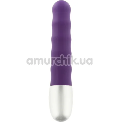 Вібратор Discretion Ribbed Vibrator, фіолетовий - Фото №1