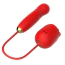 Симулятор орального секса для женщин с толчками Odeco Every Night Toys Rose Thruster 2330, красный - Фото №1