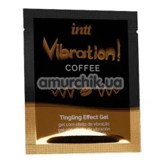 Збуджуючий гель з ефектом вібрації Intt Vibration Coffee Tingling Effect Gel - кава, 5 мл - Фото №1