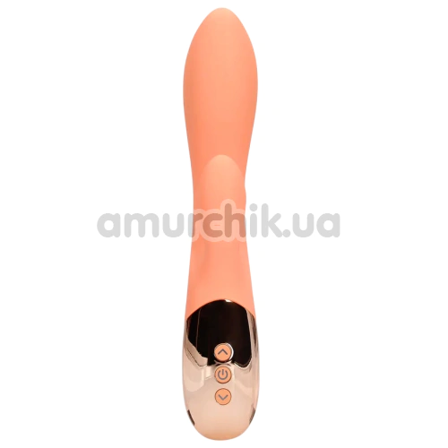 Вібратор Loveline Ultra Soft Silicone Rabbit Vibrator, помаранчевий